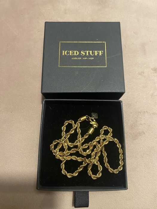 Łańcuch Rope 4mm Złoto - 55cm