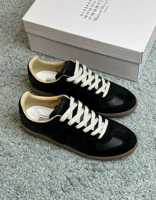 Кроссовки maison margiela replica black gum indigo blue