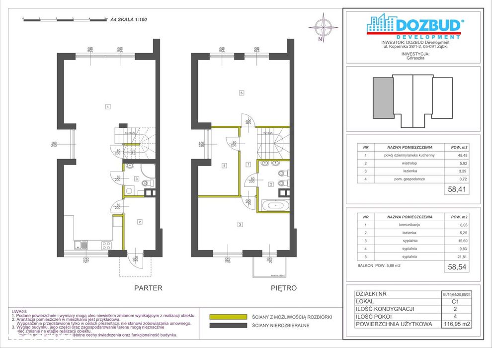 4-pokojowy dom 124m2 Bez Pośredników