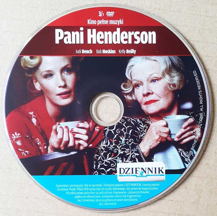 Pani Henderson DVD tragikomedia