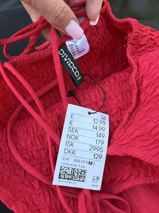 Сукня  червона H&M