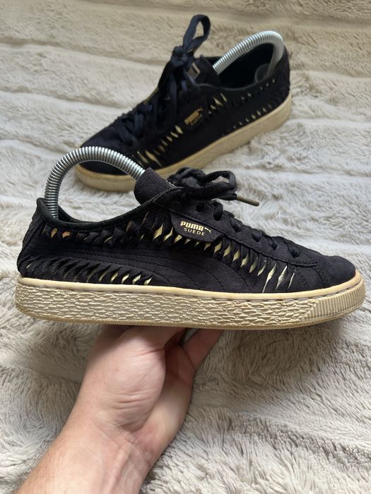 PUMA Suede (37.5) 23.5-24см Metallic Entwine женские кеды кроссовки че