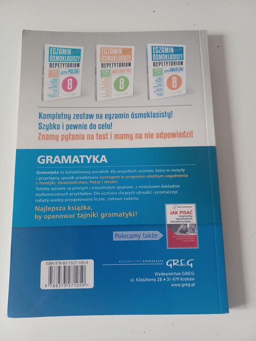 Gramatyka dla szkoły podstawowej i liceum