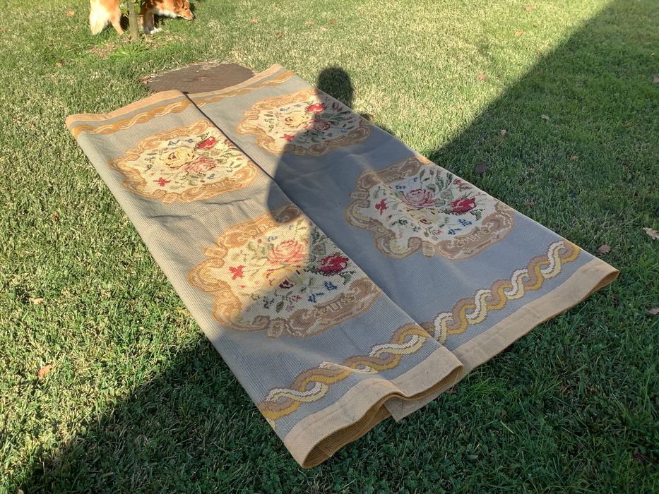 ARRAIOLES CARPET RECTÂNGULA COM 6 conjuntos de flores