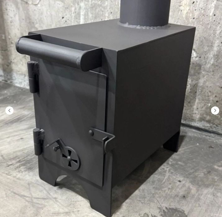 буржуйка піч котел булерьян опалення на дровах металева буржуйка дрова