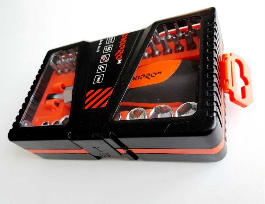 НОВИЙ КОМПЛЕКТ Набір викруток Dnipro-M з насадками S2 44 шт.