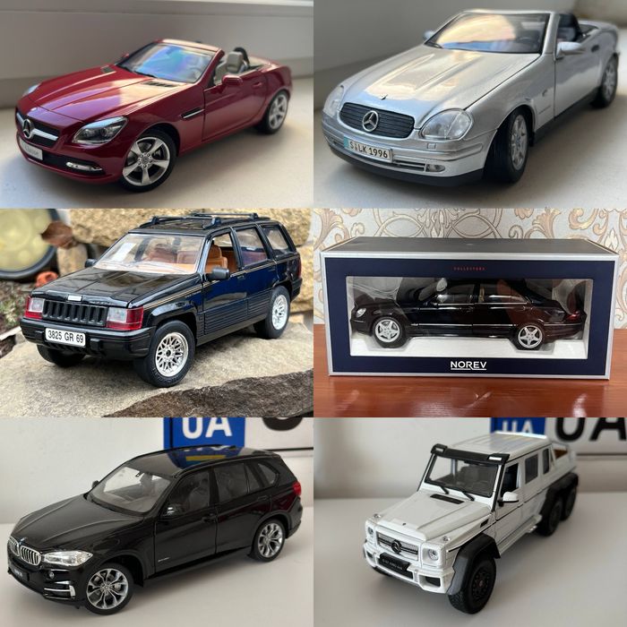 Продам моделі 1/24 та 1/18  машинки подельки колекційні