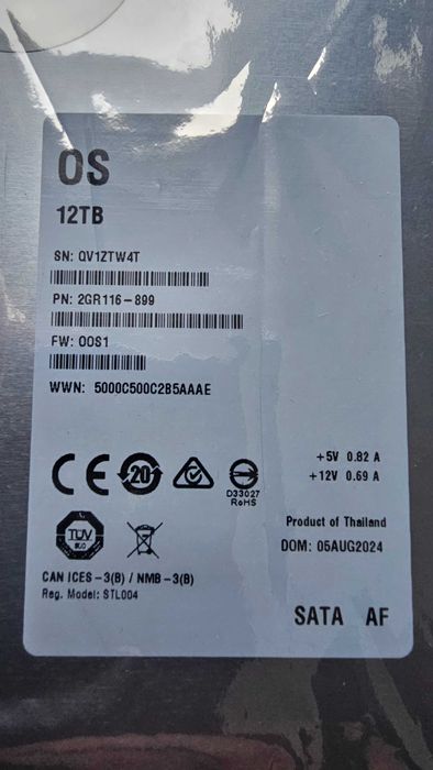 Dysk twardy Seagate BarraCuda Pro ST12000DM0007 12TB SATA III 3,5"