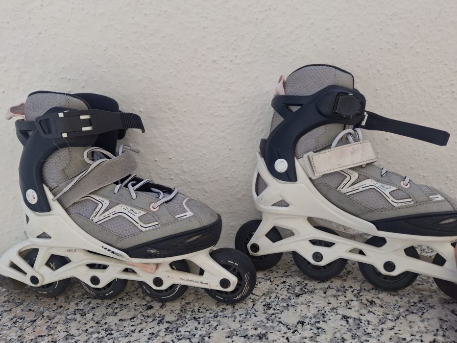 Patins em linha como pouco uso
