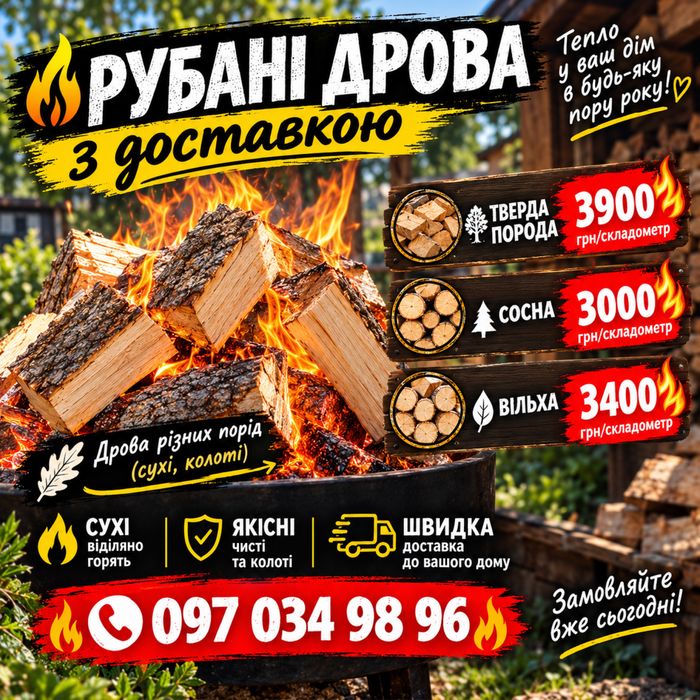 Дрова з доставкою