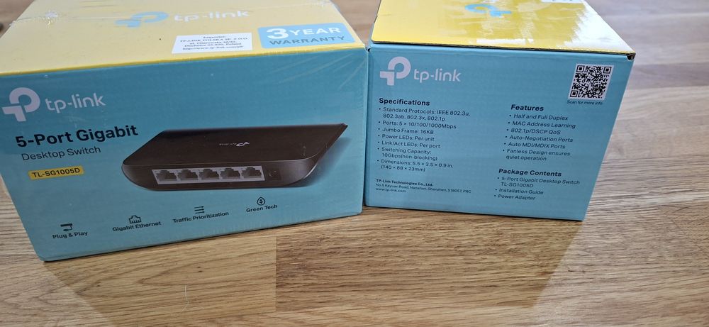 Switch TP-LINK TL-SG1005D Gigabit Ethernet, 5 portów nowy
