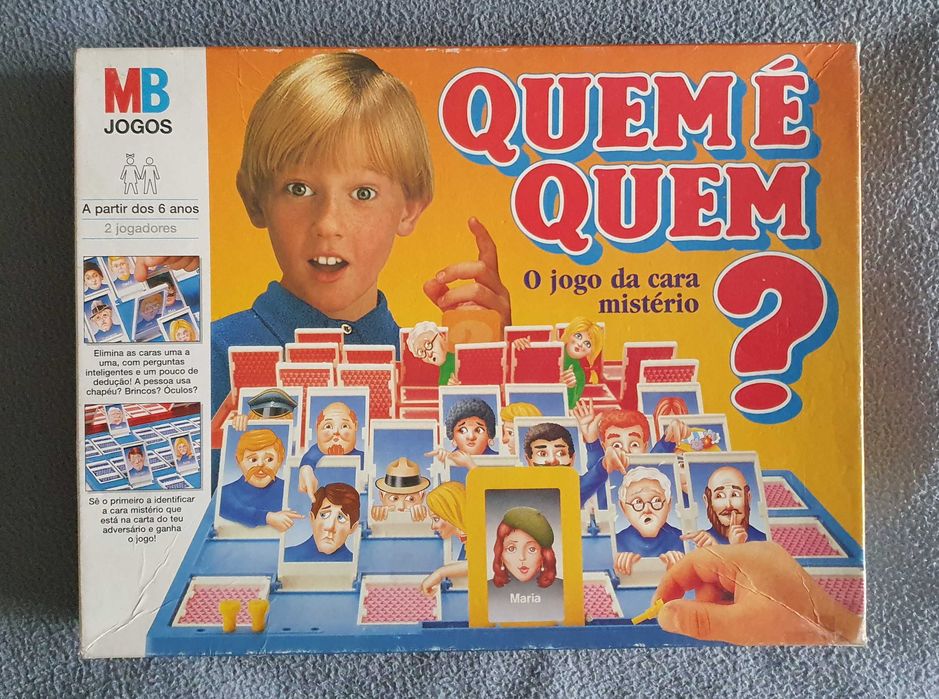 Jogo vintage, Quem é Quem? O Jogo da Cara Mistério - MB Jogos, Anos 80