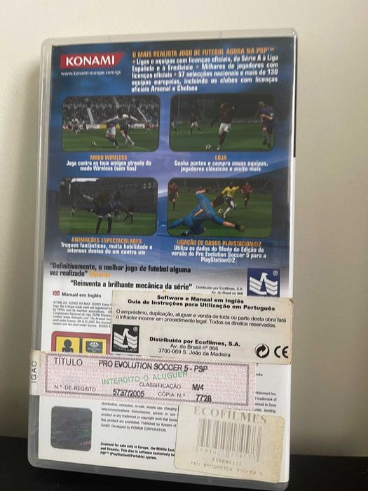 Pro Evolution Soccer 5 (Playstation Portable - PSP)