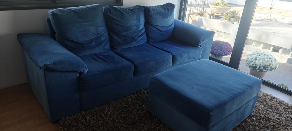 Vendo Sofá 3 Lugares com  Chaise Longue
