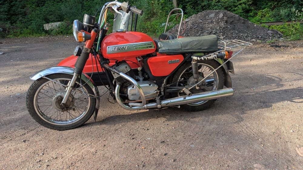 Jawa 634 350 1981 з коляскою velorex ява