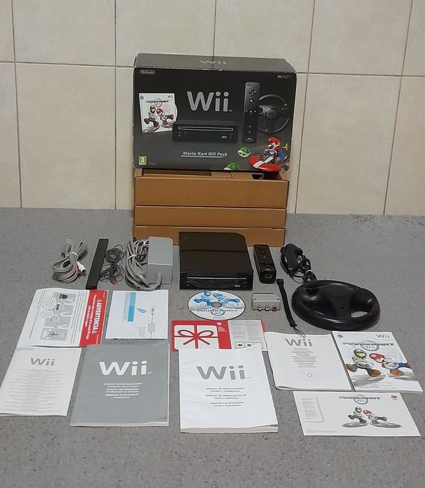 Consola Nintendo Wii Mario Kart Pack (EXCELENTE ESTADO NA CAIXA)