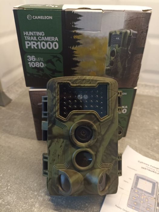 Cyfrowa fotopułapka kameleon 36mpx 1080p kamera leśna 36m pr 1000
