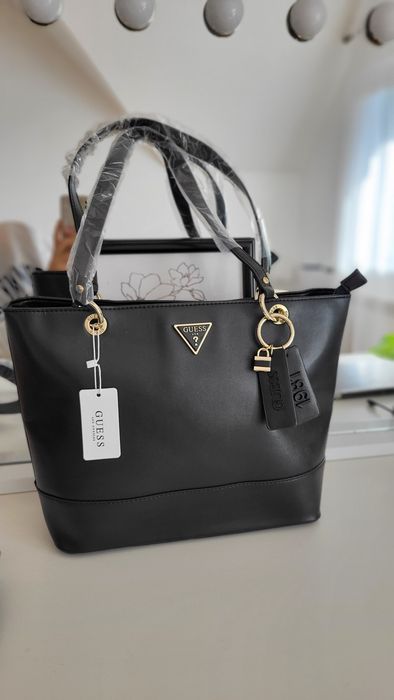 Torebka shopper Guess Nowa Czarna na ramię