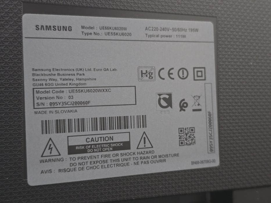 Smart TV Samsung 55"