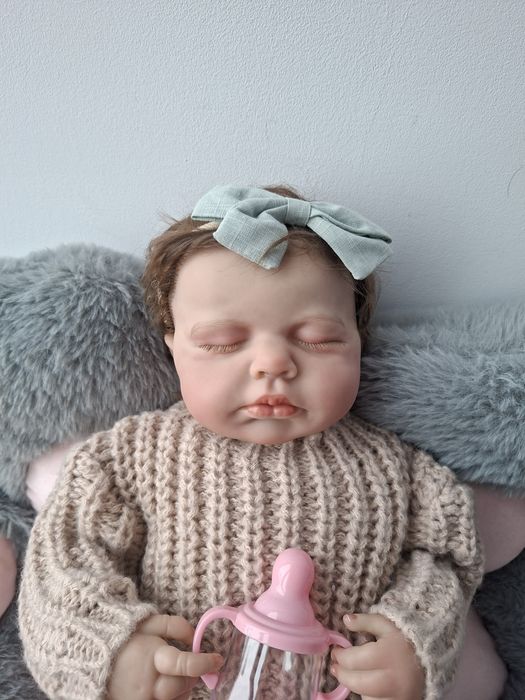Lalka jak żywe dziecko reborn piękna NOWA duża prawie 50 cm , kończyny