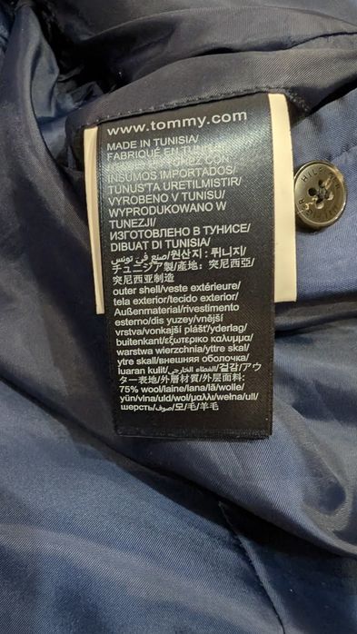 Płaszcz wełniany Tommy Hilfiger