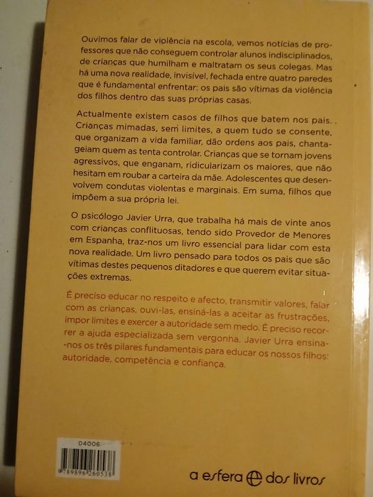 O pequeno ditador Livro sobre parentalidade
