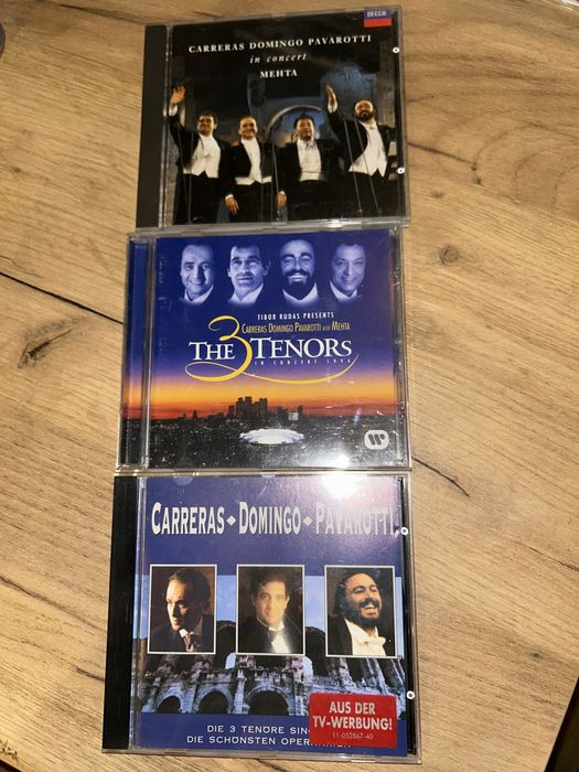 Carreras Domingo Pavarotti 3 tenorów 3 płyty cd oryg stan bdb komplet