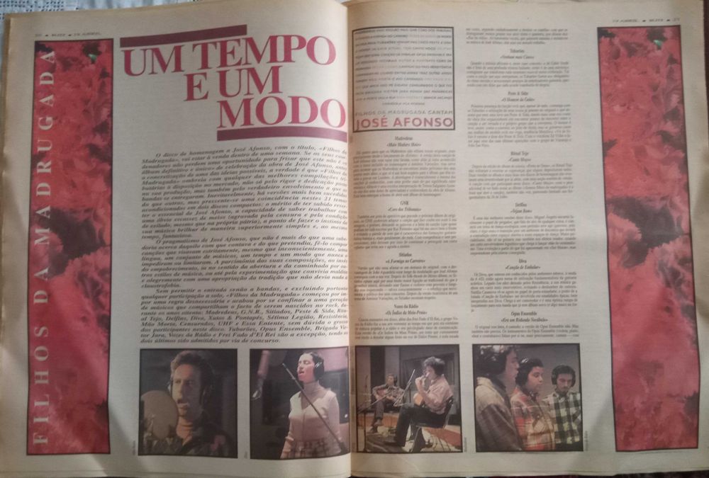 José Afonso	- - -		Blitz	- - - - -	Jornal