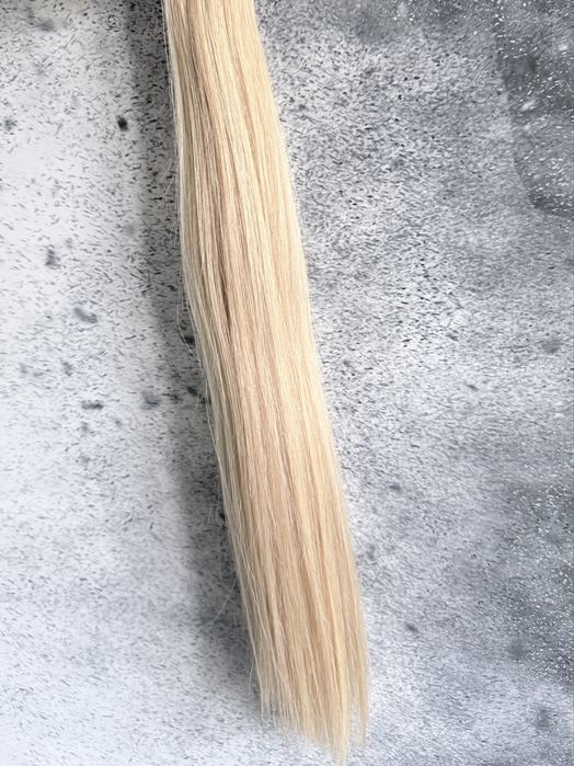 Włosy naturalne długie 50 cm 50g blond refleksy kanapki tape on