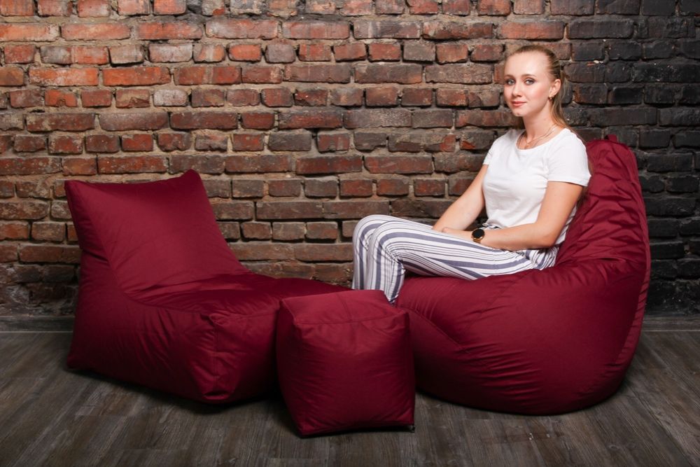 Набор мягкой мебели (груша+диван+пуф) XL кресло мешок Оксфорд