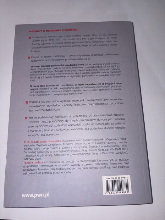 Książka „ Ocena przedsiębiorstwa według standardów światowych”