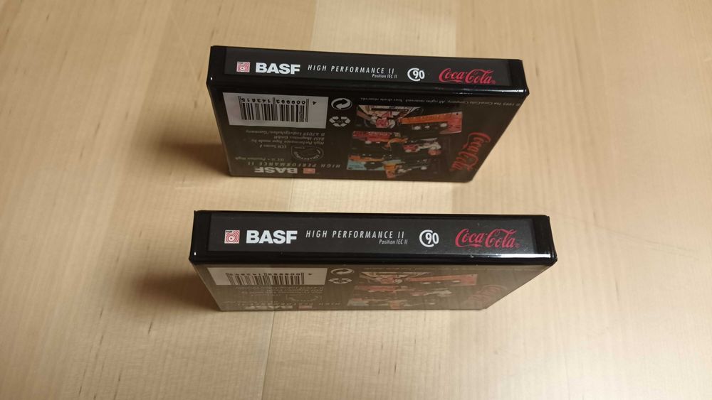 2 cassetes audio BASF novos colecionável