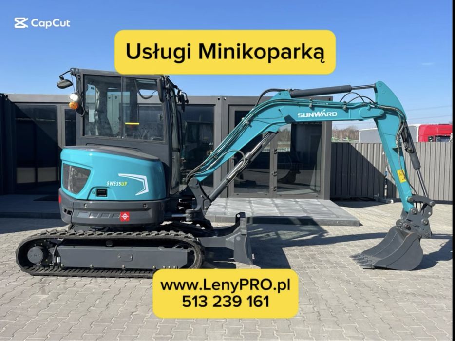 Minikoparka - Usługi Minikoparką i Wywrotką - Przyłącza Kanalizacyjne!