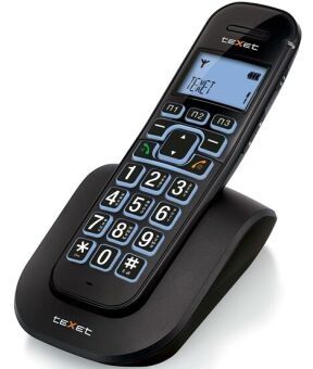 Зручний радіотелефон Texet TX-D8405A Вlack