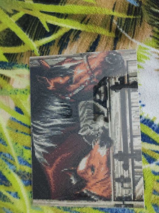 Obraz haftu diamentowego konie