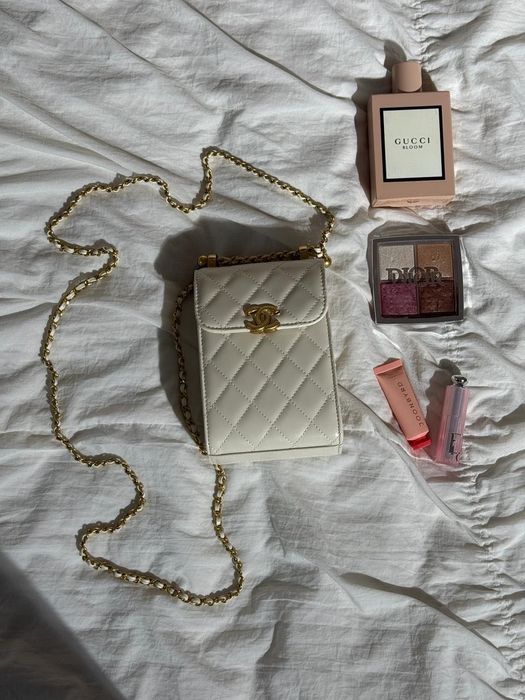 Сумка Chanel / сумочка шанель біла молочна