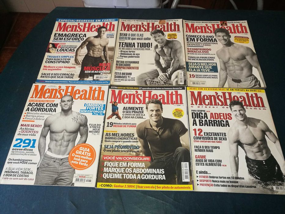 Revistas Mens Health-Edições PT(nº78,44,16,58,19,22) EDIÇÃO PORTUGUESA
