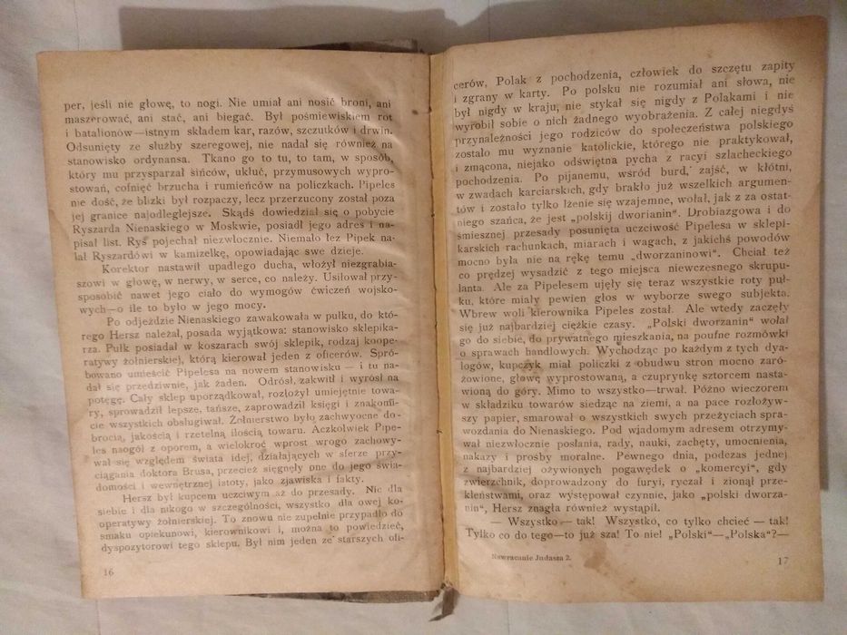 1916 Stefan ŻEROMSKI Walka z SZATANEM Nawracanie JUDASZA stara książka