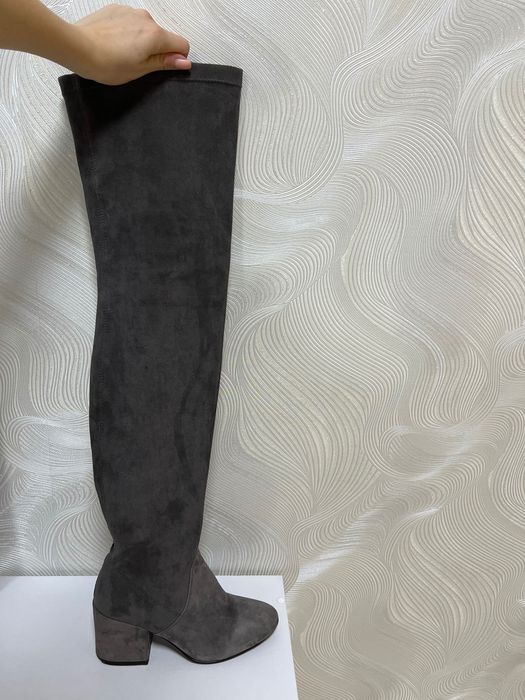 Сірі ботфорди 38 розміру