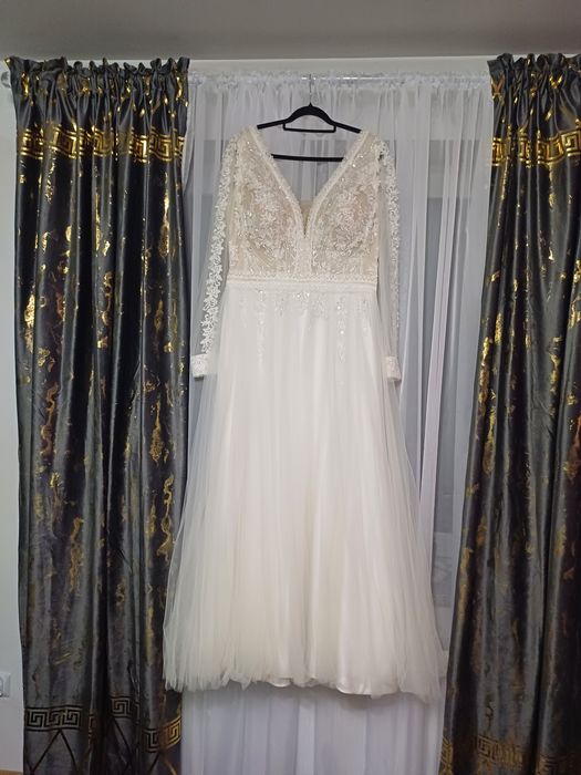 Piękna suknia ślubna plus size 46 xxxl