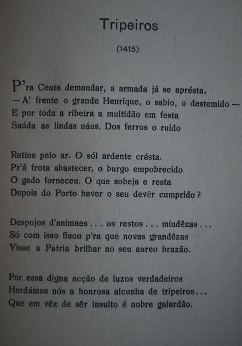 Versos Dum Portuense de Arnaldo Leite (1.ª Edição Ano de Edição 1927)