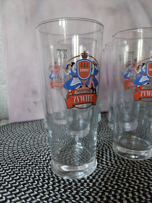 Zestaw 12 pokali szklanek do piwa Żywiec nowe