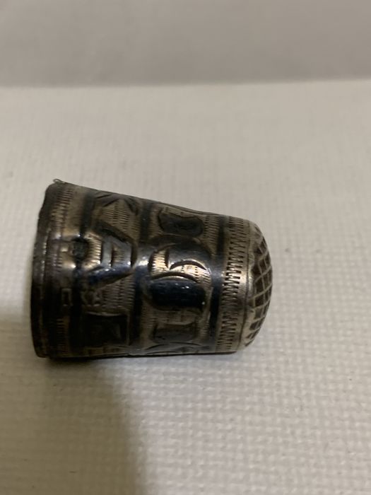 Старинный коллекционный наперсток 84 пробы