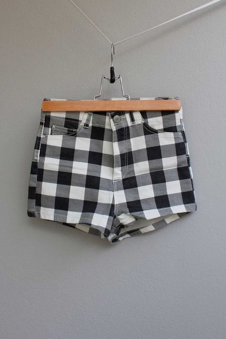 Calções xadrez Pull&bear novos