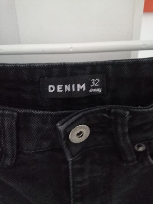 Spodnie jeansowe czarne sinsey 32 xxs