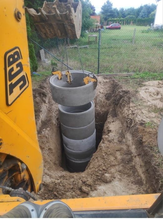 Kopanie studni stawu szamba fundamentów basenu drogi kanalizacji prądu