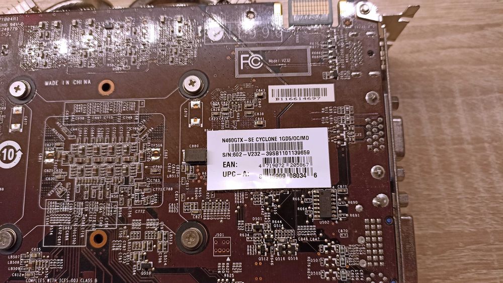 Karta MSI GeForce GTX 460 Cyclone | 1GB GDDR5 | Niesprawdzona | Retro