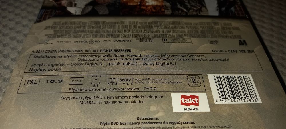 Conan barbarzyńca dvd