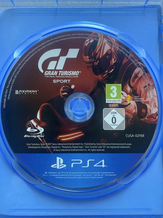 Gran Turismo Sport PS4 — оригінальний диск, відмінний стан