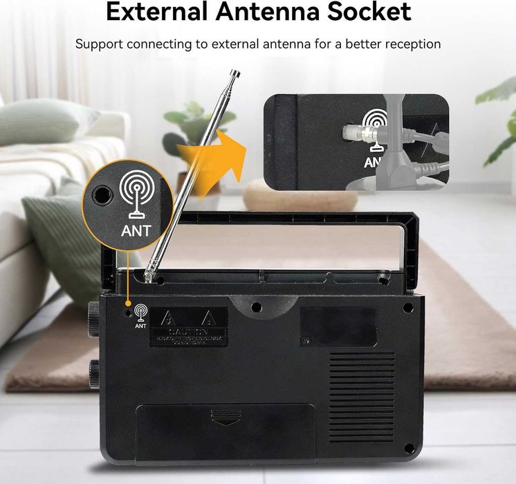 Retekess TR638 Przenośne Radio,AM FM SW USB SPP290